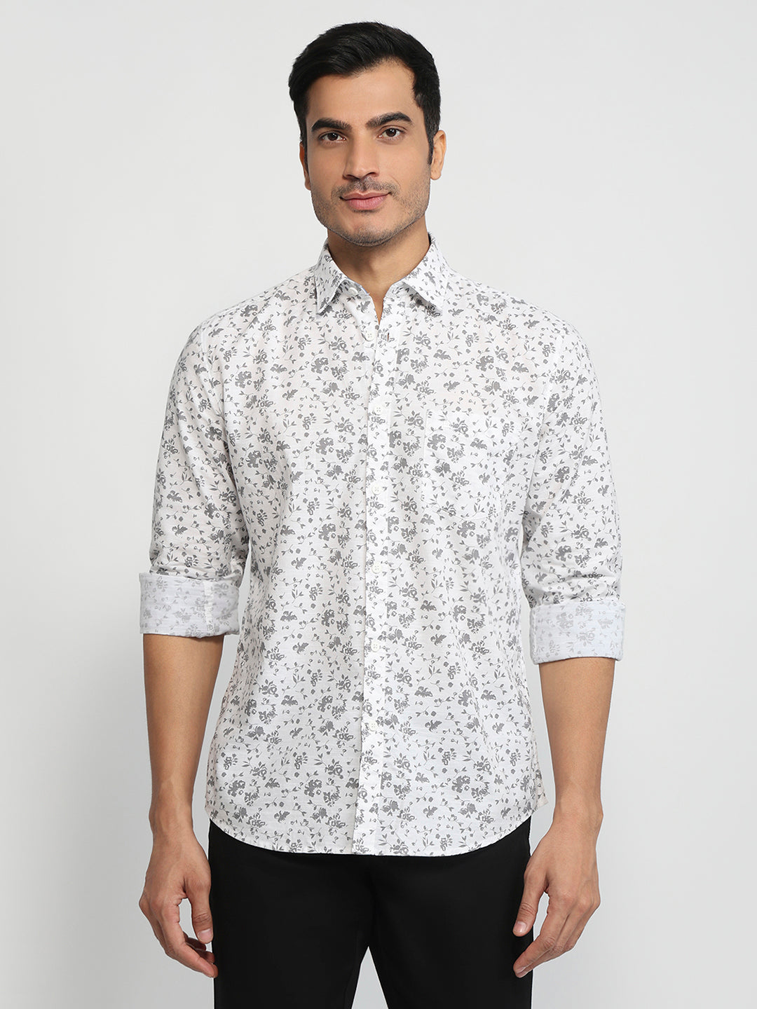 Parx Grey Casual Shirt