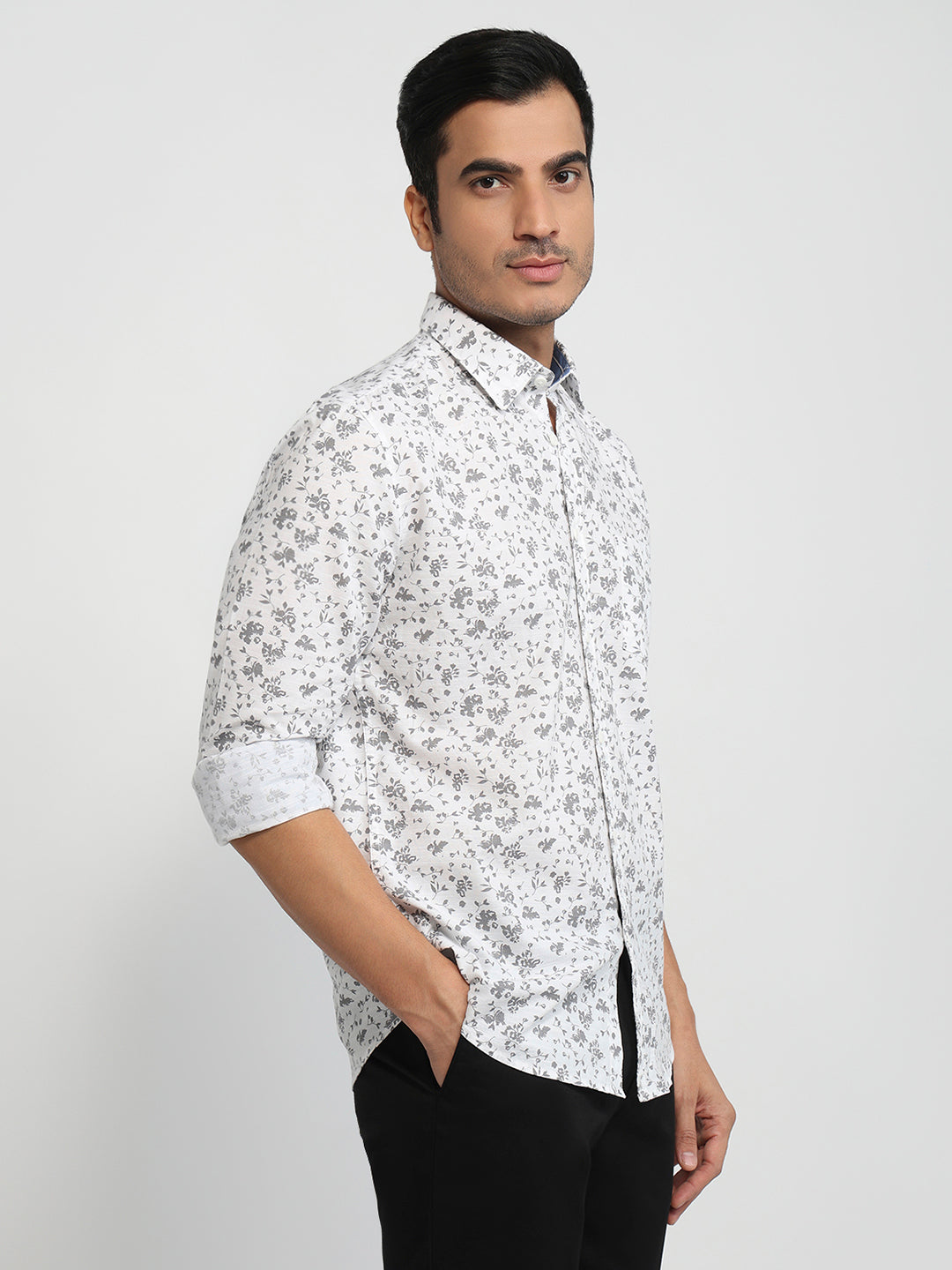 Parx Grey Casual Shirt