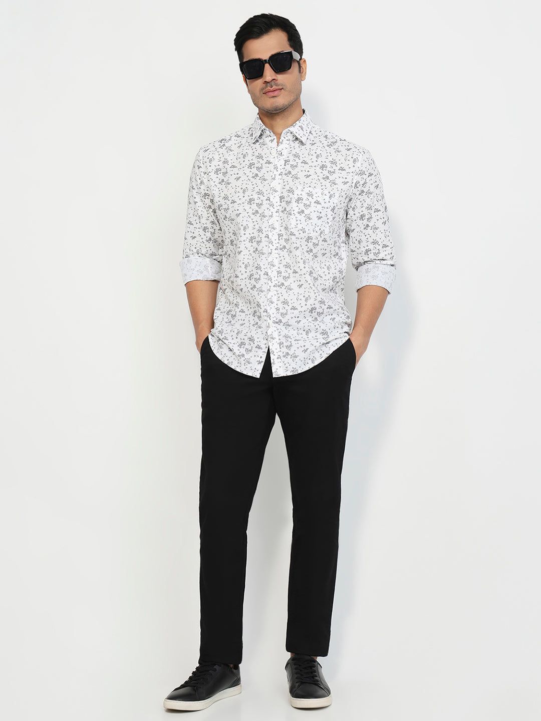 Parx Grey Casual Shirt