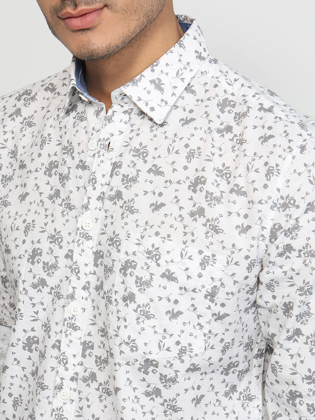 Parx Grey Casual Shirt