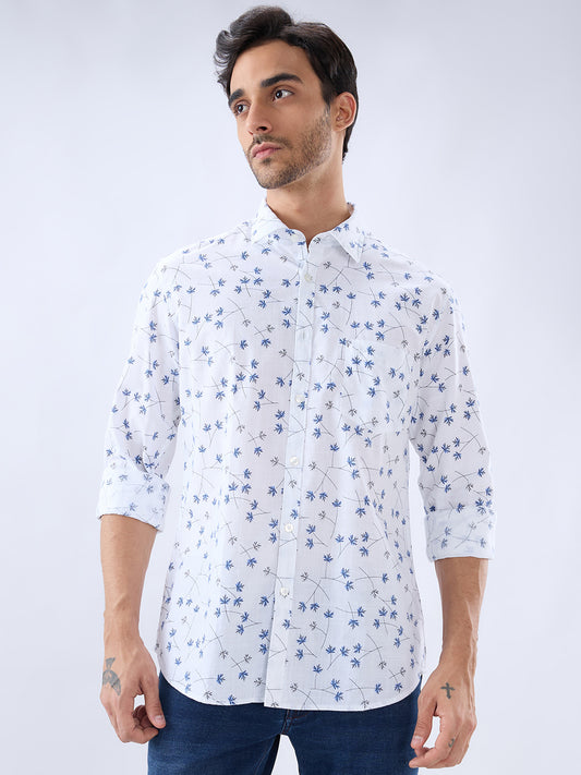 Parx Blue Casual Shirt