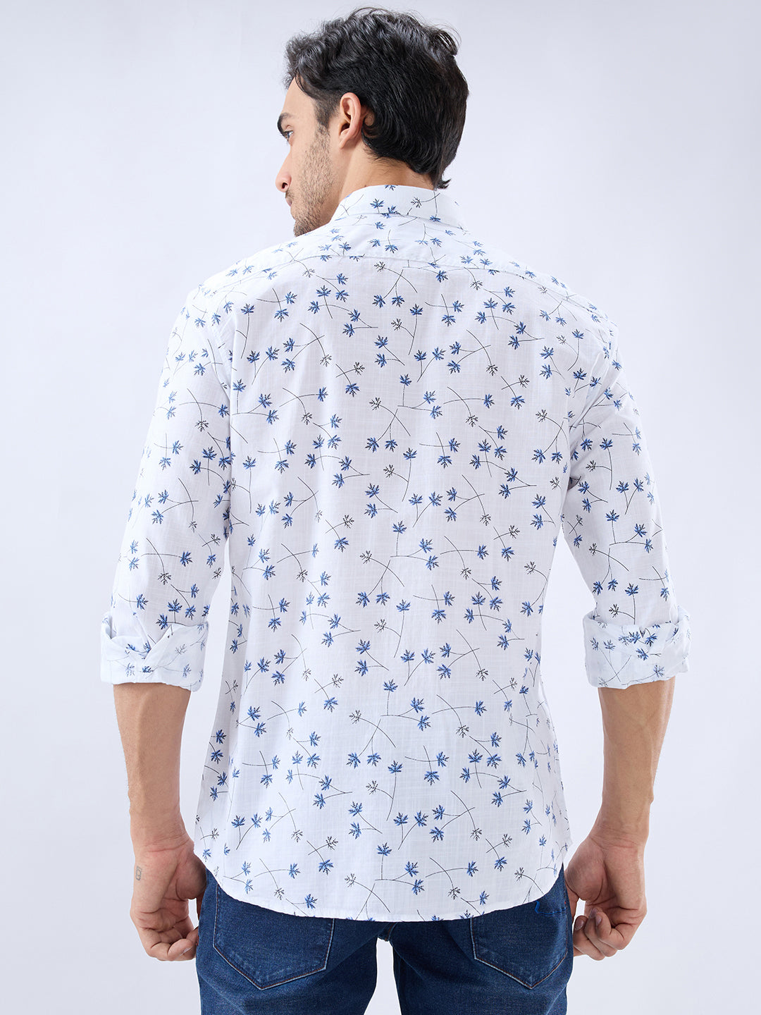 Parx Blue Casual Shirt