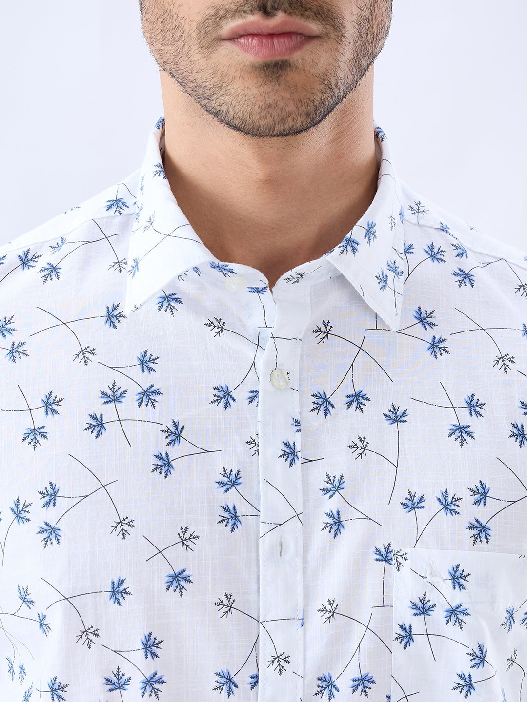 Parx Blue Casual Shirt