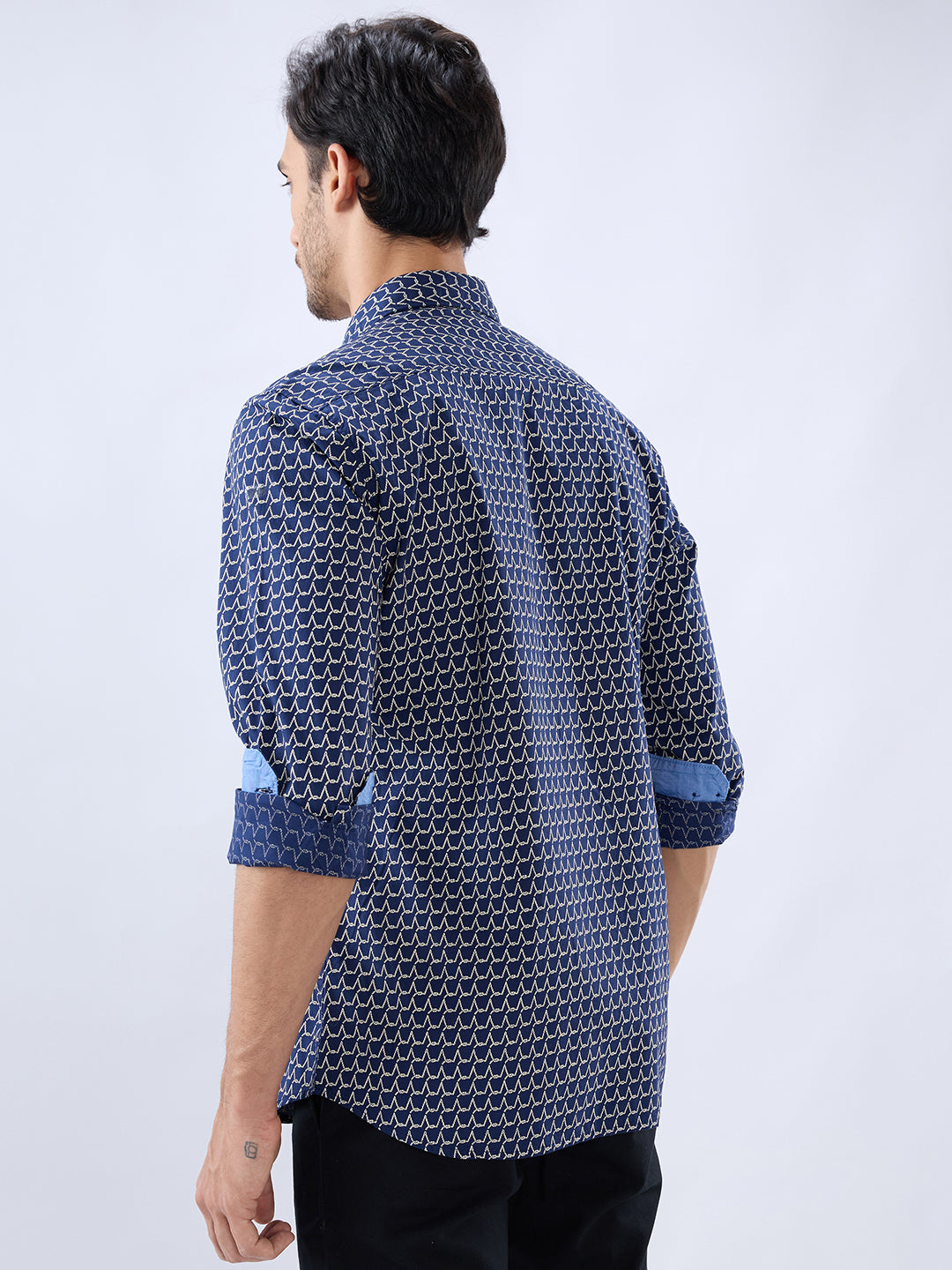 Parx Blue Casual Shirt