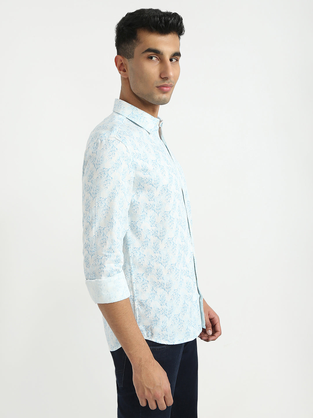 Parx Blue Casual Shirt 