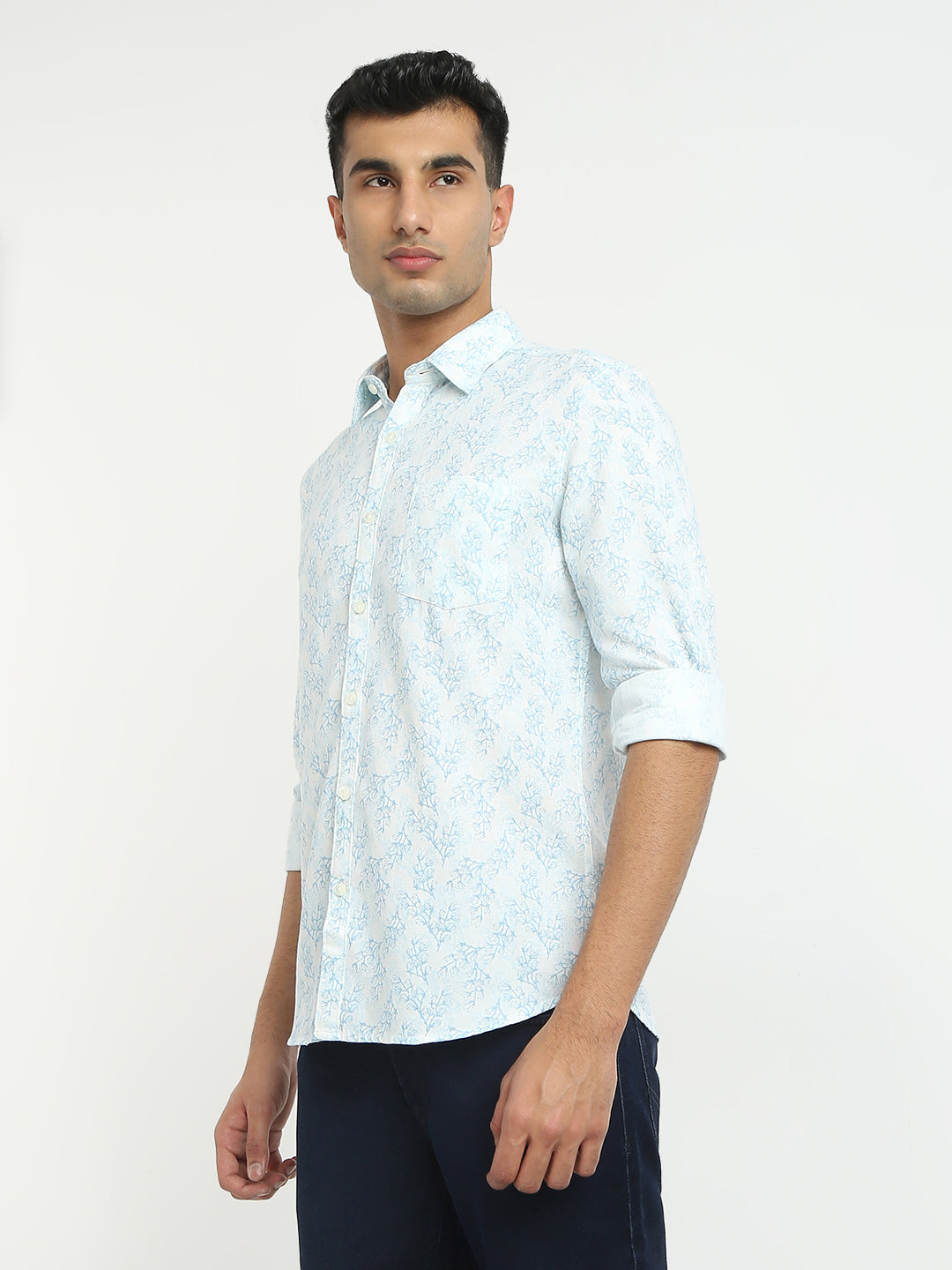 Parx Blue Casual Shirt 