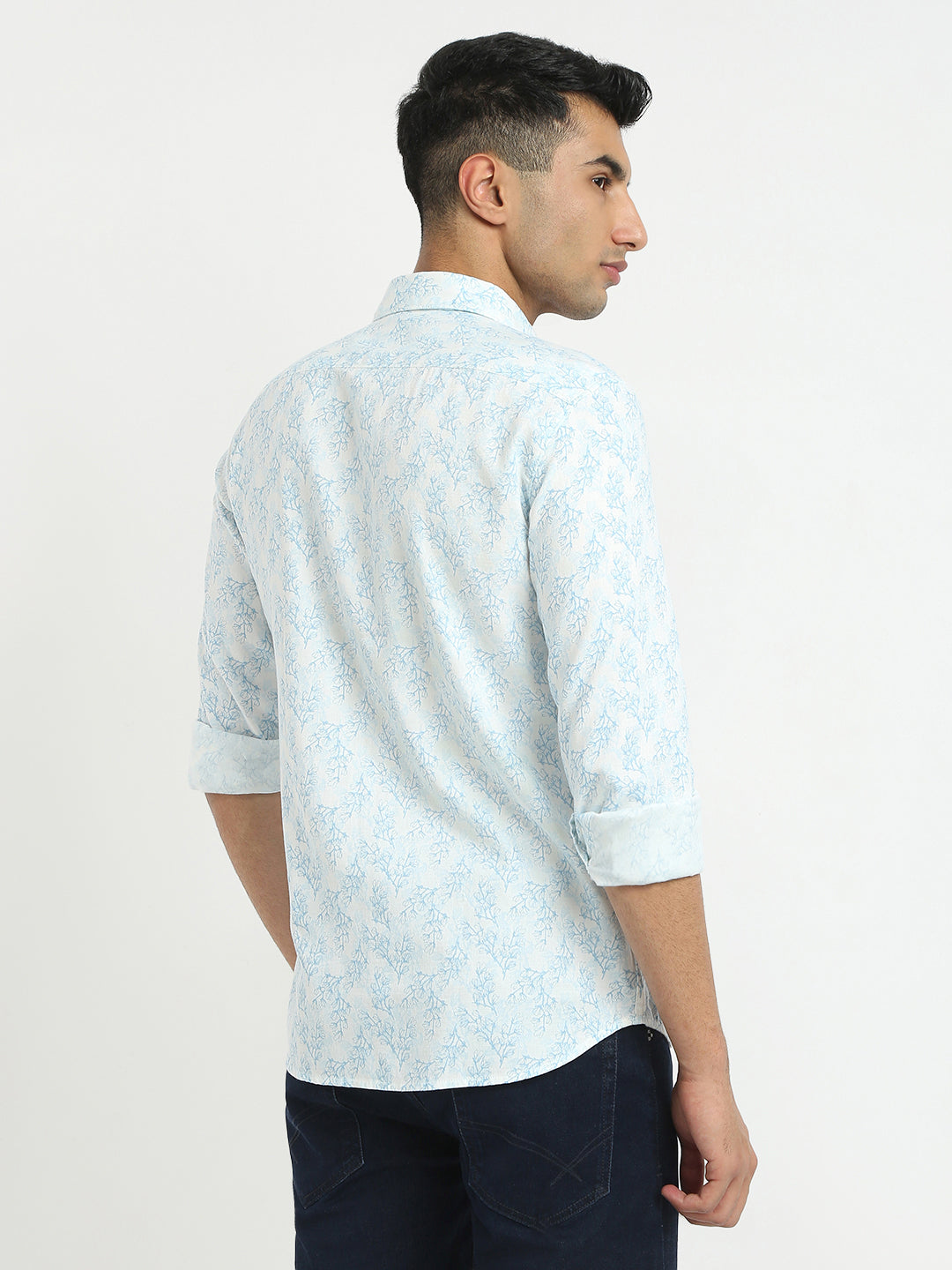 Parx Blue Casual Shirt 