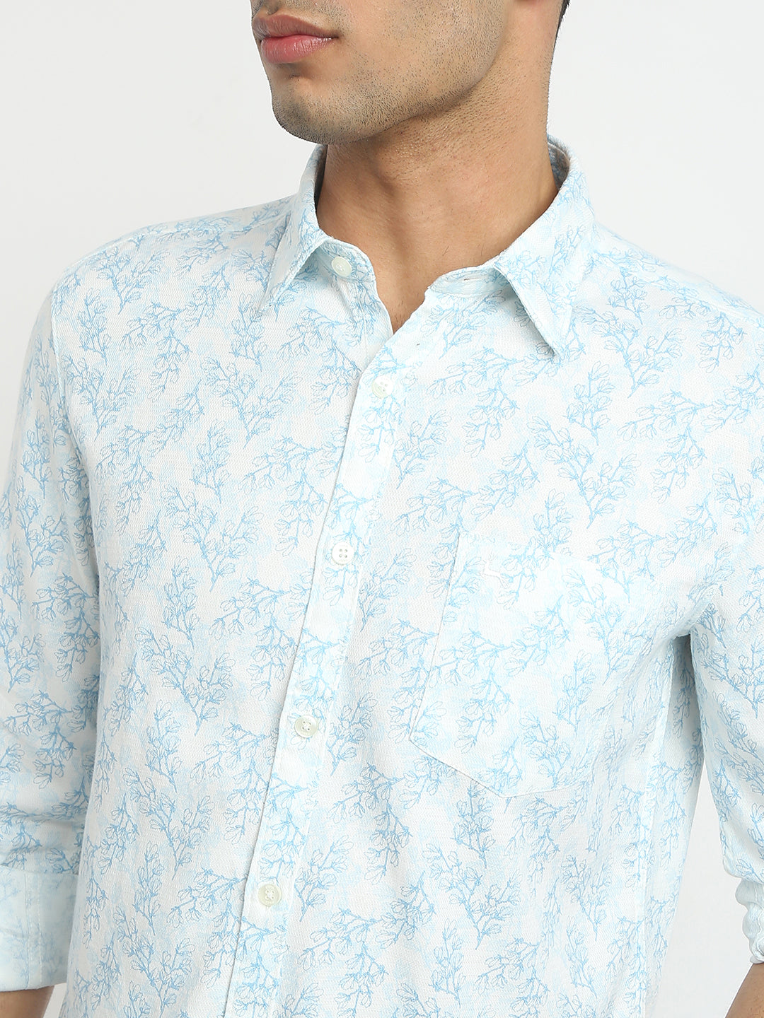 Parx Blue Casual Shirt 