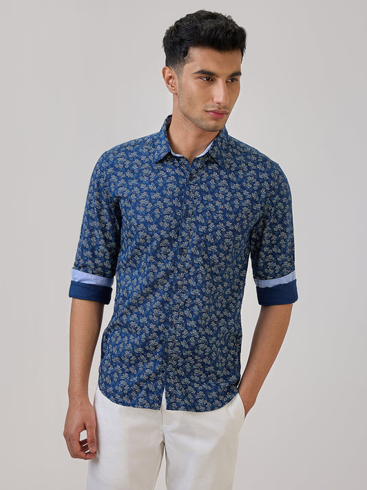 Parx Blue Casual Shirt 