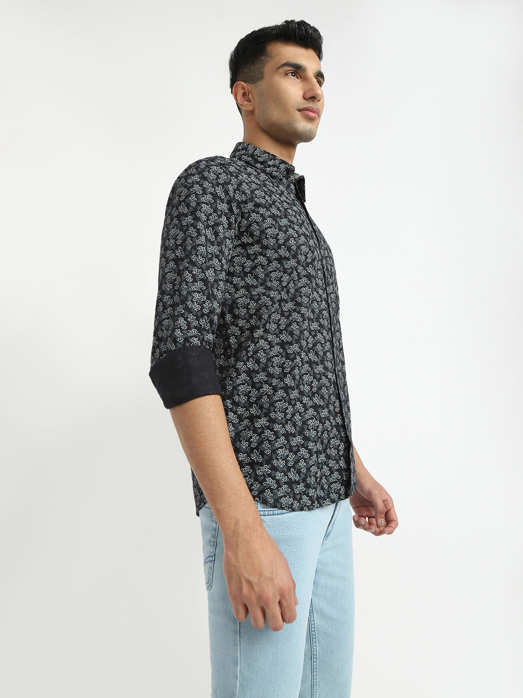 Parx Black Casual Shirt 