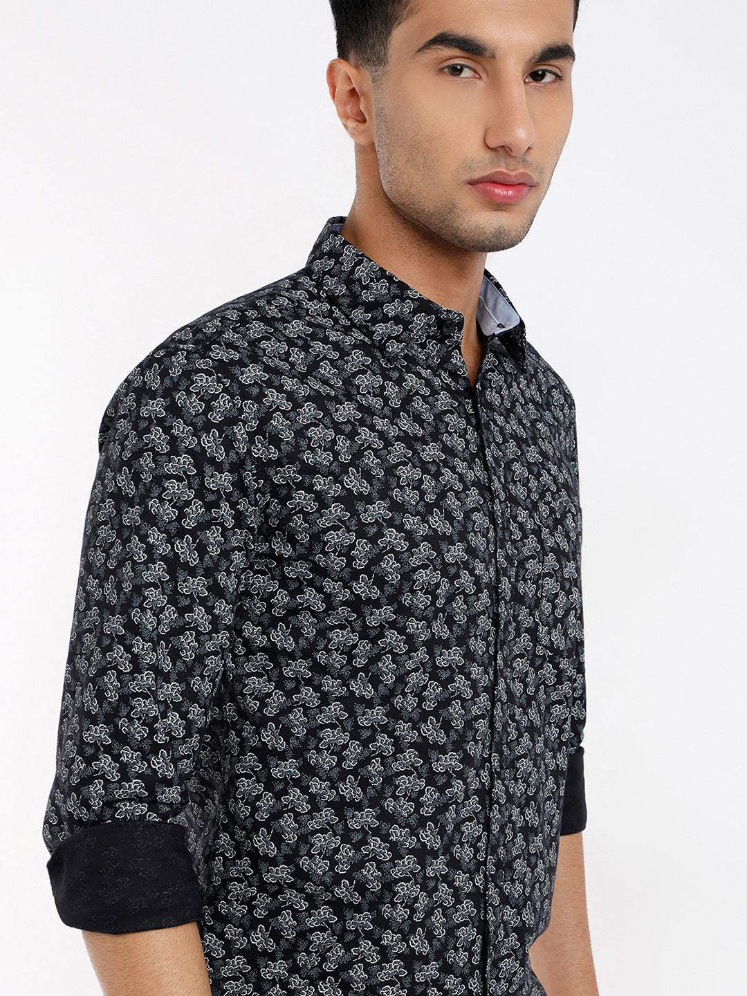 Parx Black Casual Shirt 