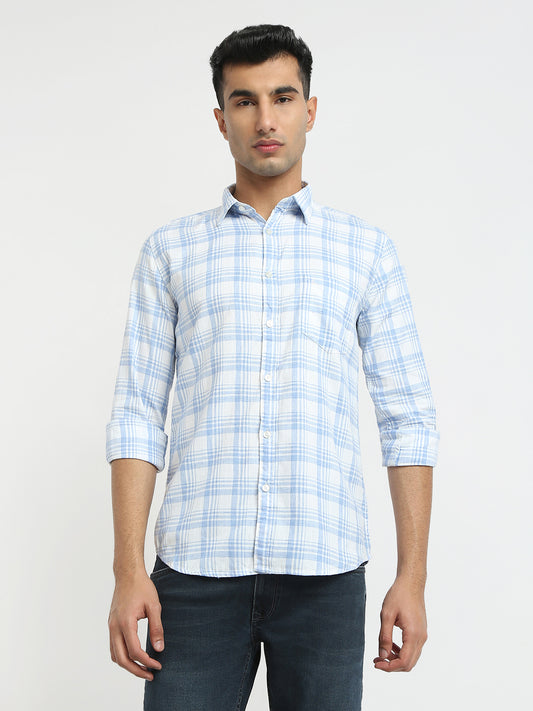 Parx Blue Casual Shirt 