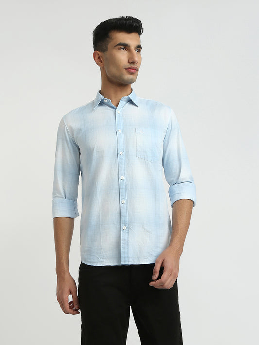 Parx Blue Casual Shirt 