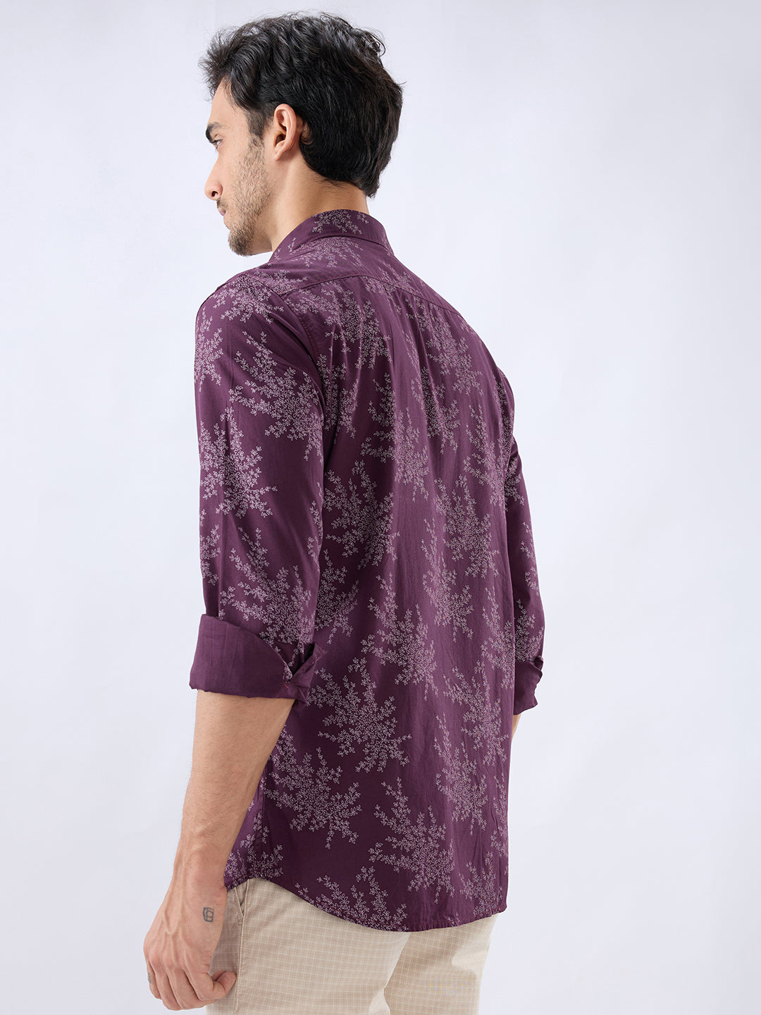 Parx Maroon Casual Shirt
