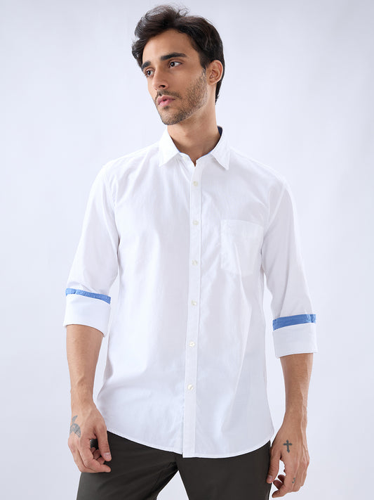 Parx White Casual Shirt