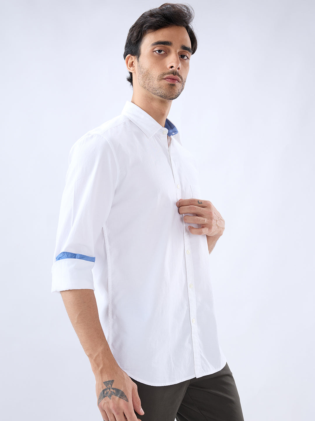 Parx White Casual Shirt