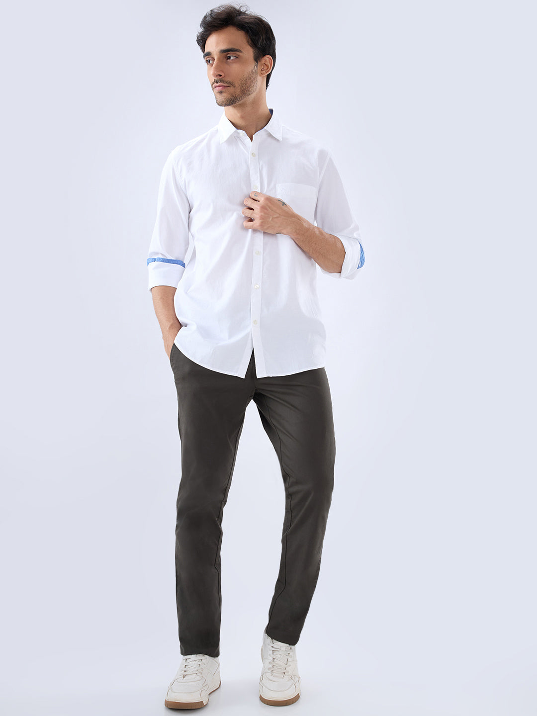 Parx White Casual Shirt