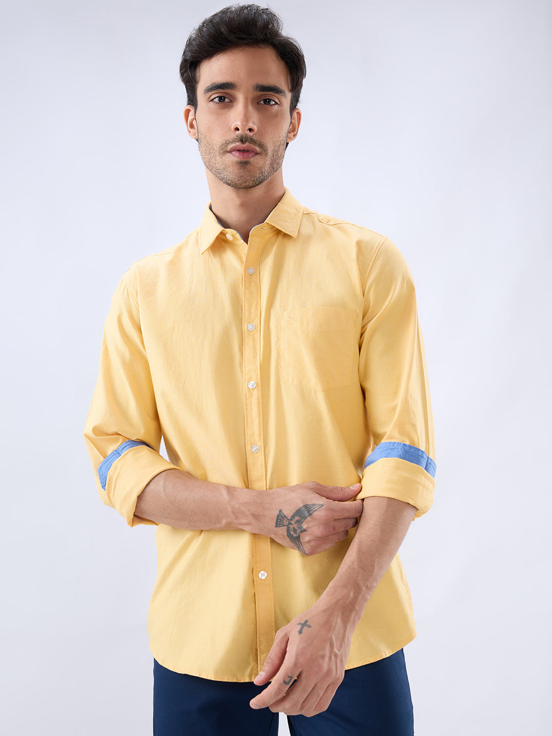 Parx Yellow Casual Shirt