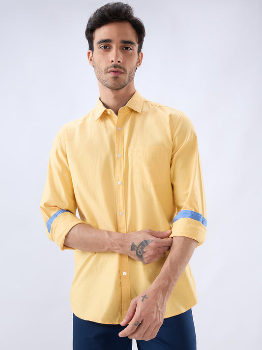 Parx Yellow Casual Shirt