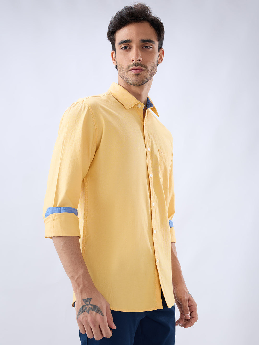 Parx Yellow Casual Shirt
