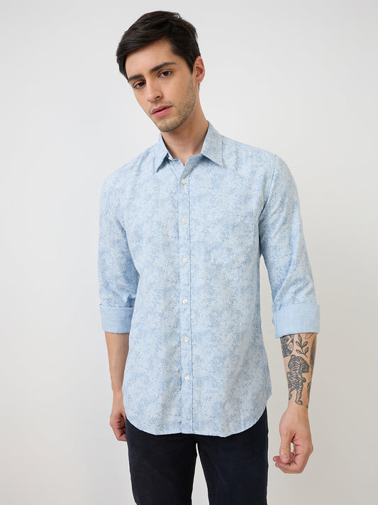 Parx Blue Casual Shirt 