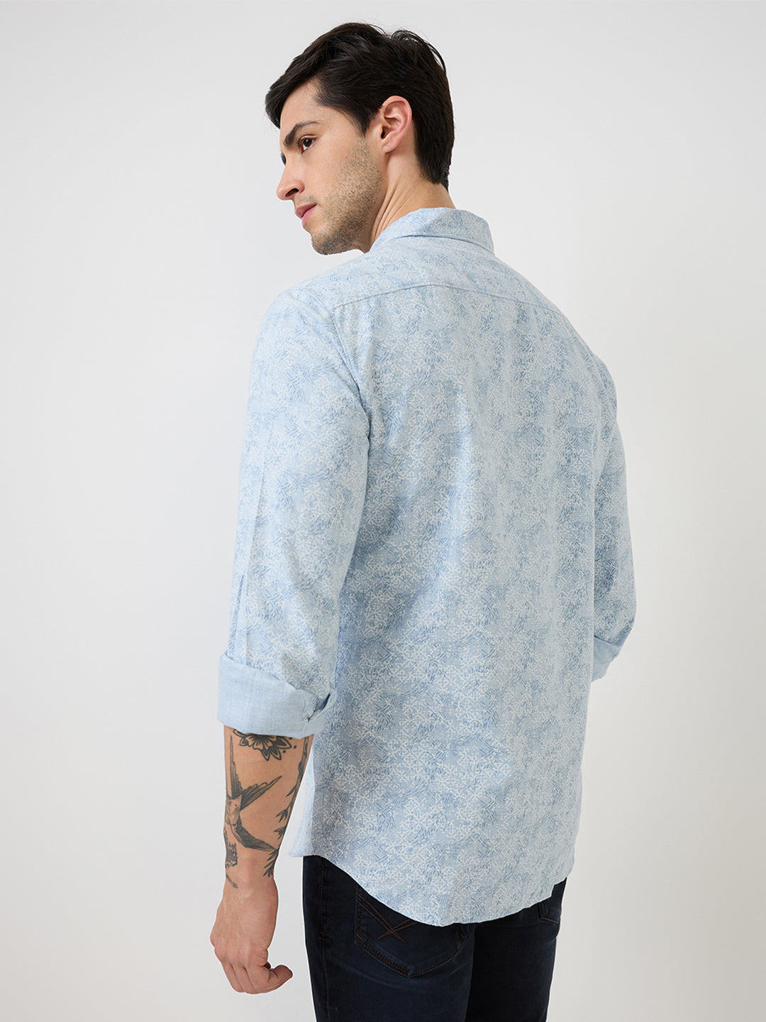 Parx Blue Casual Shirt 