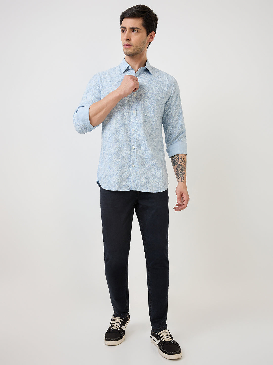 Parx Blue Casual Shirt 