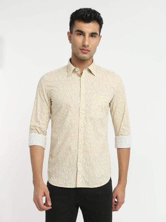 Parx Brown Casual Shirt 