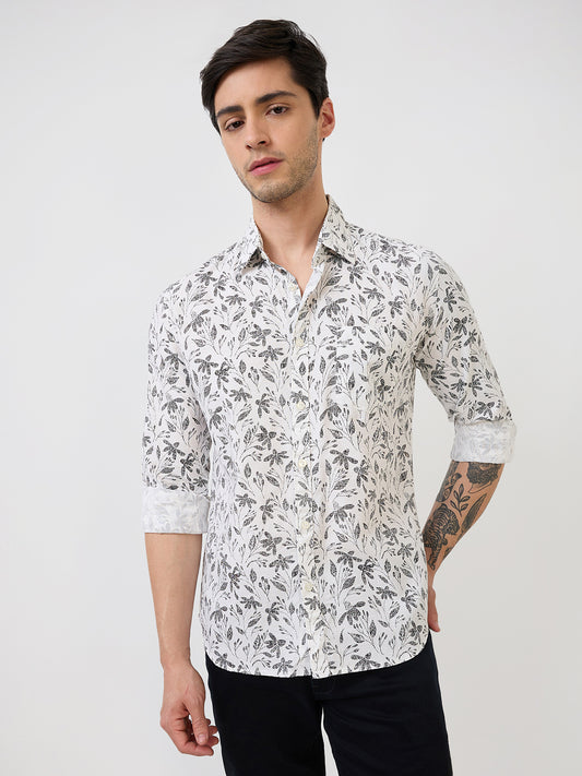 Parx White Casual Shirt 