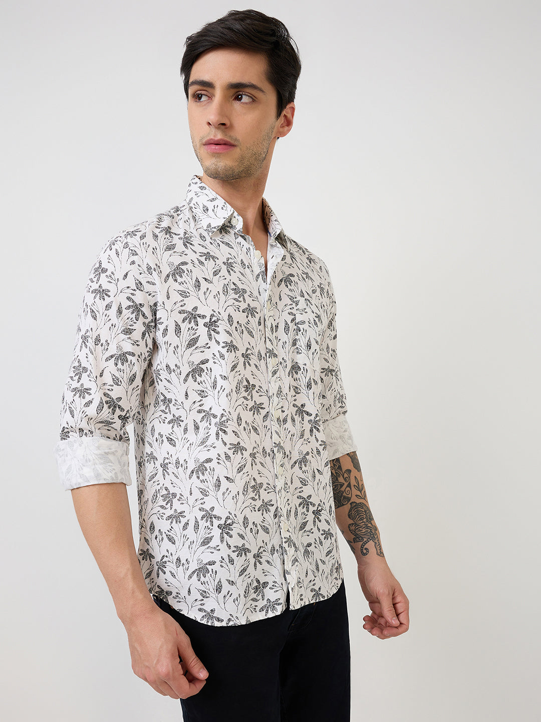 Parx White Casual Shirt 