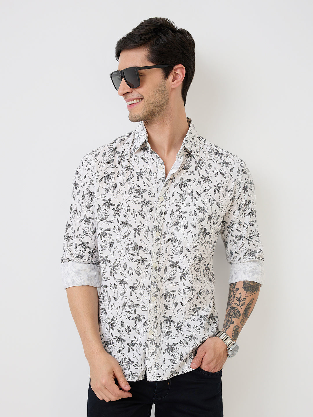 Parx White Casual Shirt 