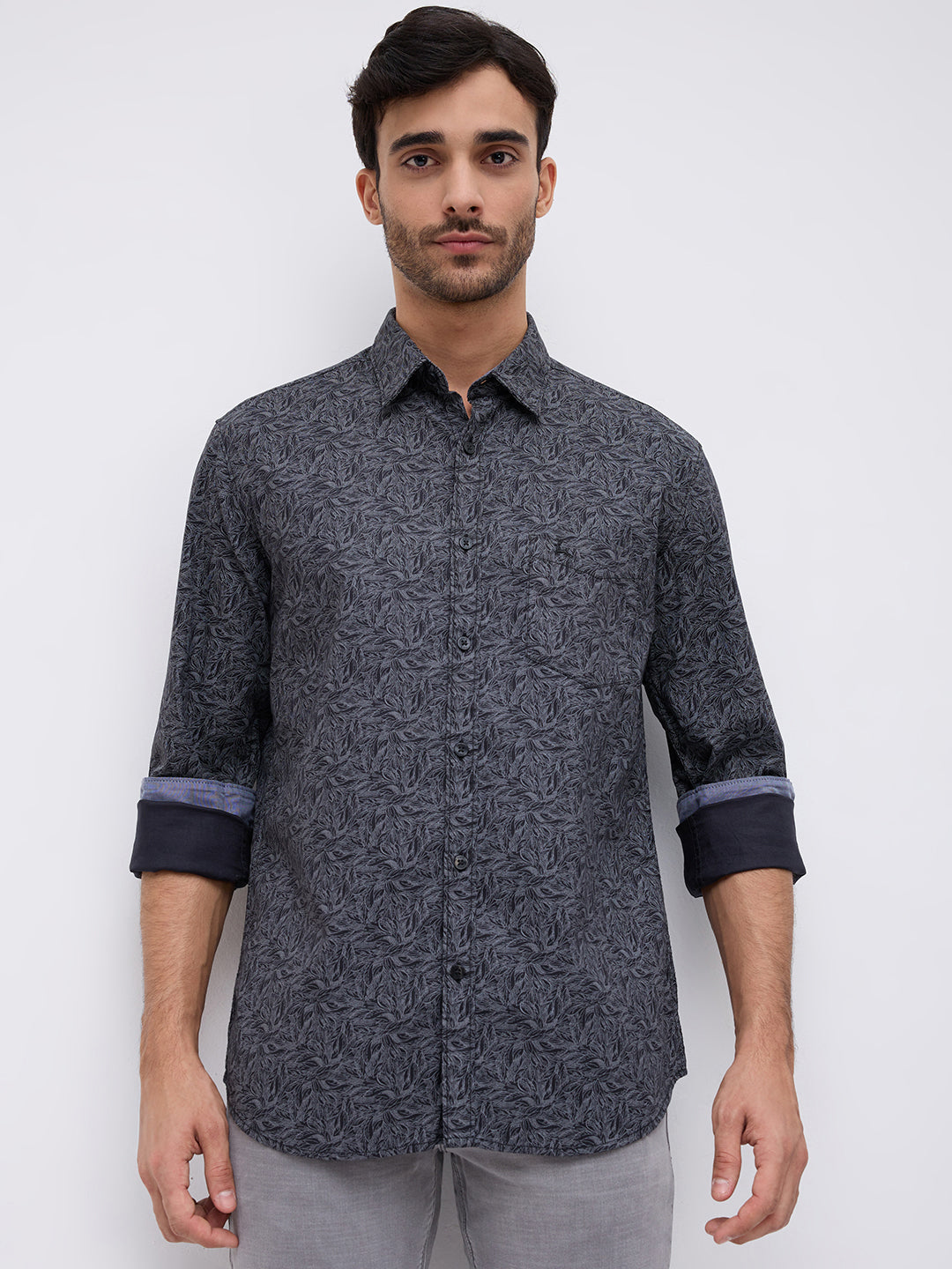 Parx Black Casual Shirt