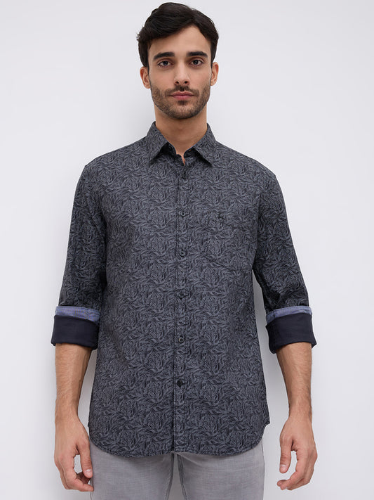 Parx Black Casual Shirt
