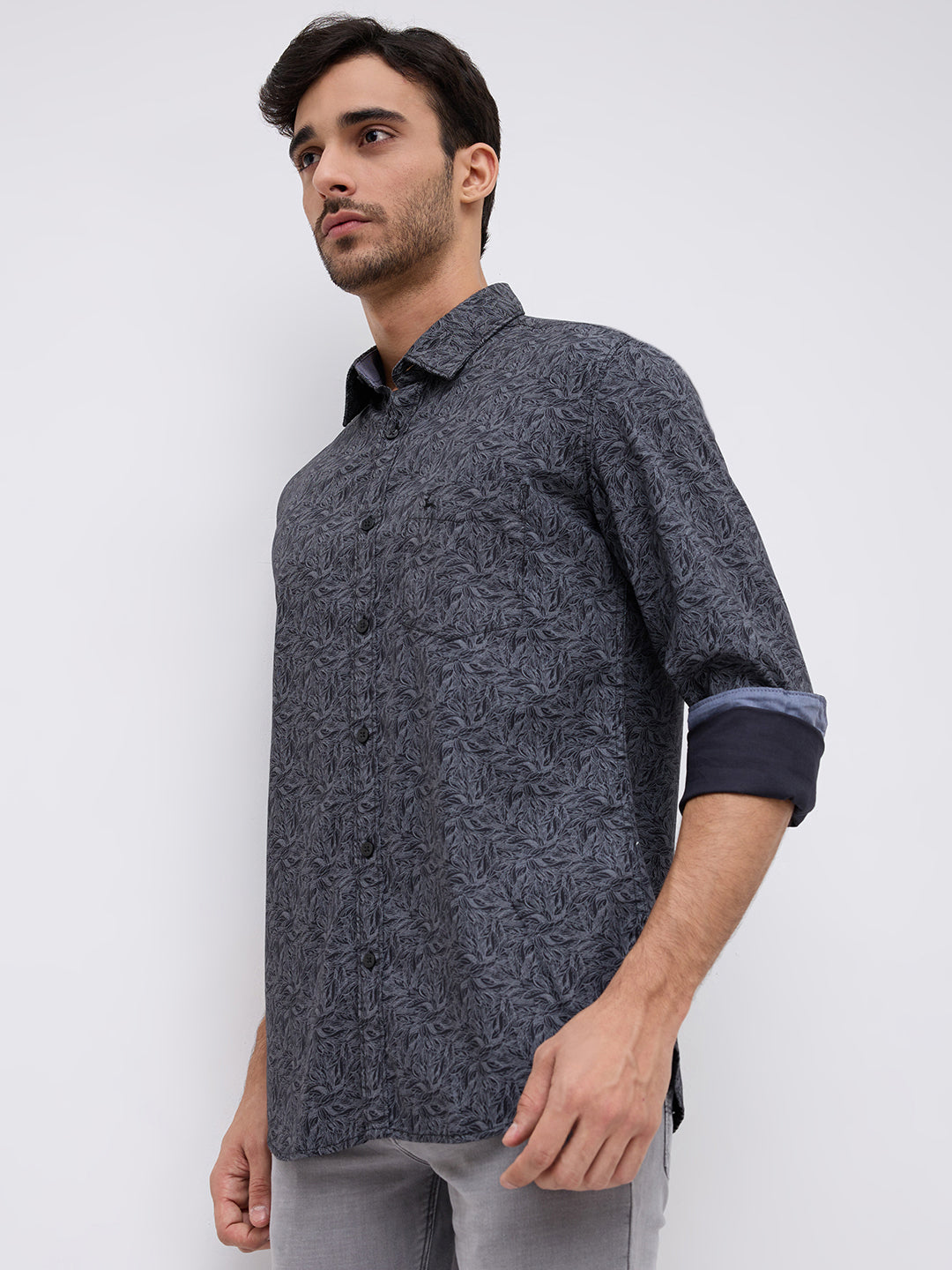 Parx Black Casual Shirt