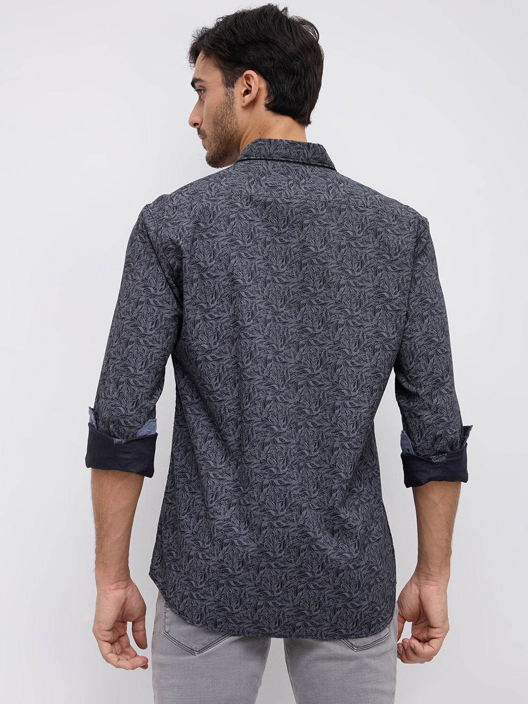 Parx Black Casual Shirt