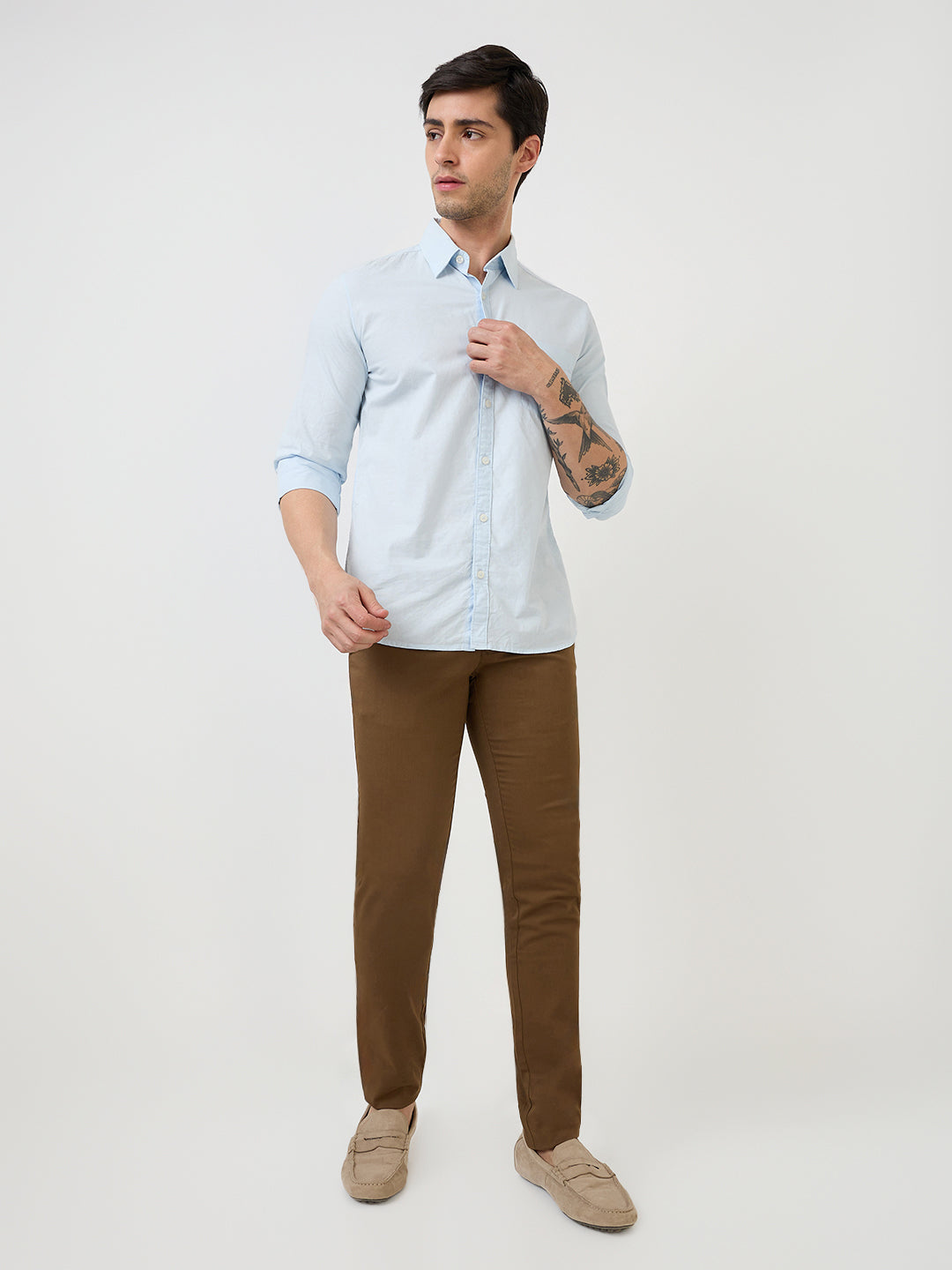 Parx Blue Casual Shirt 