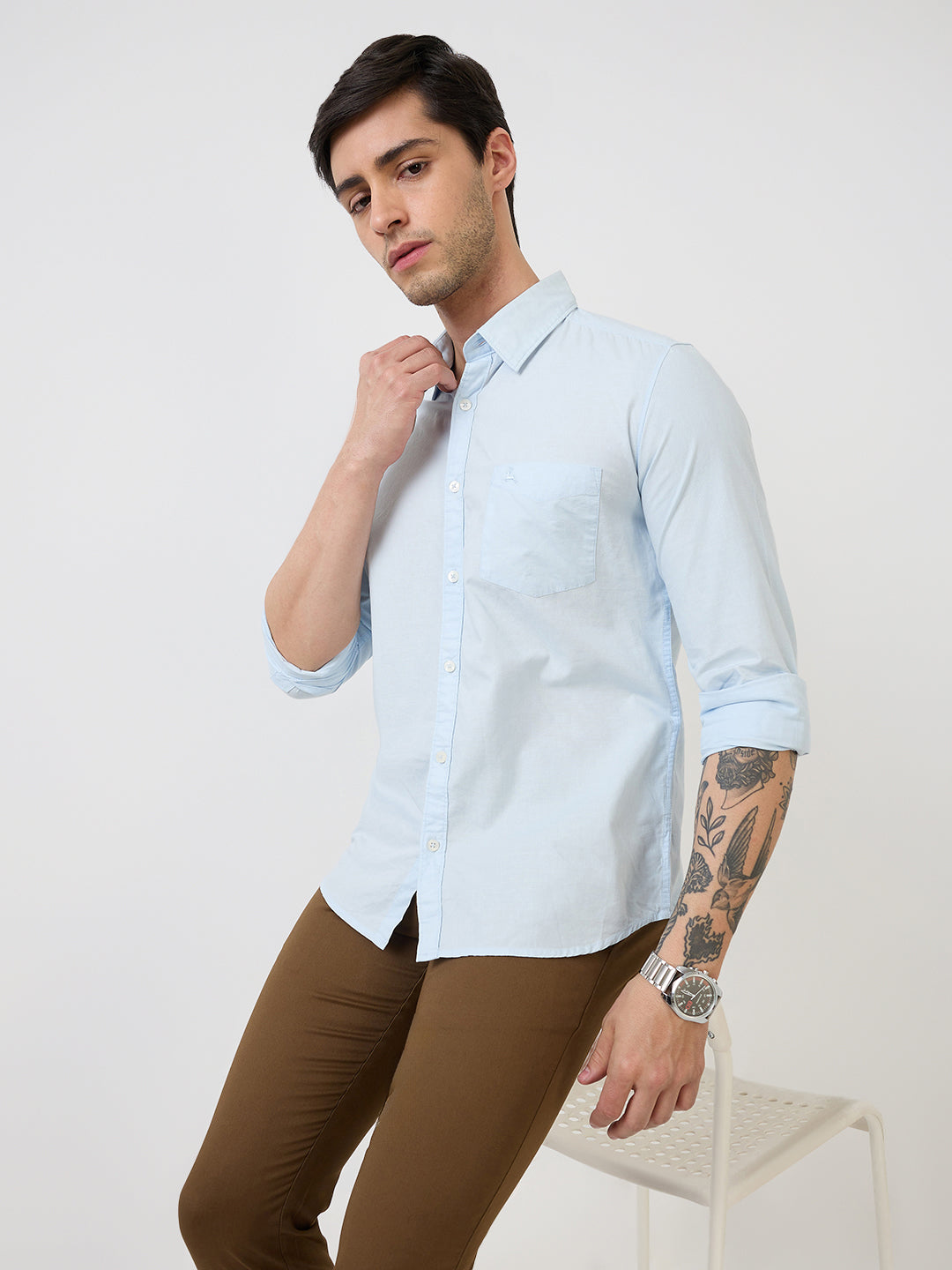 Parx Blue Casual Shirt 