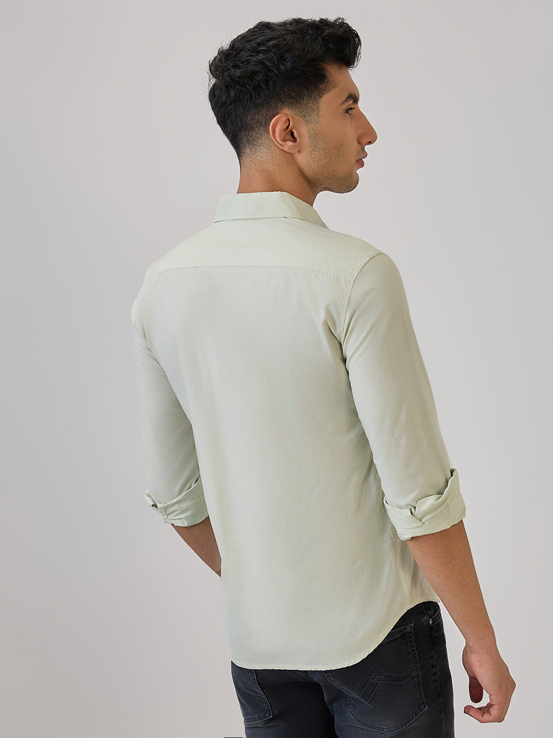 Parx Green Casual Shirt 