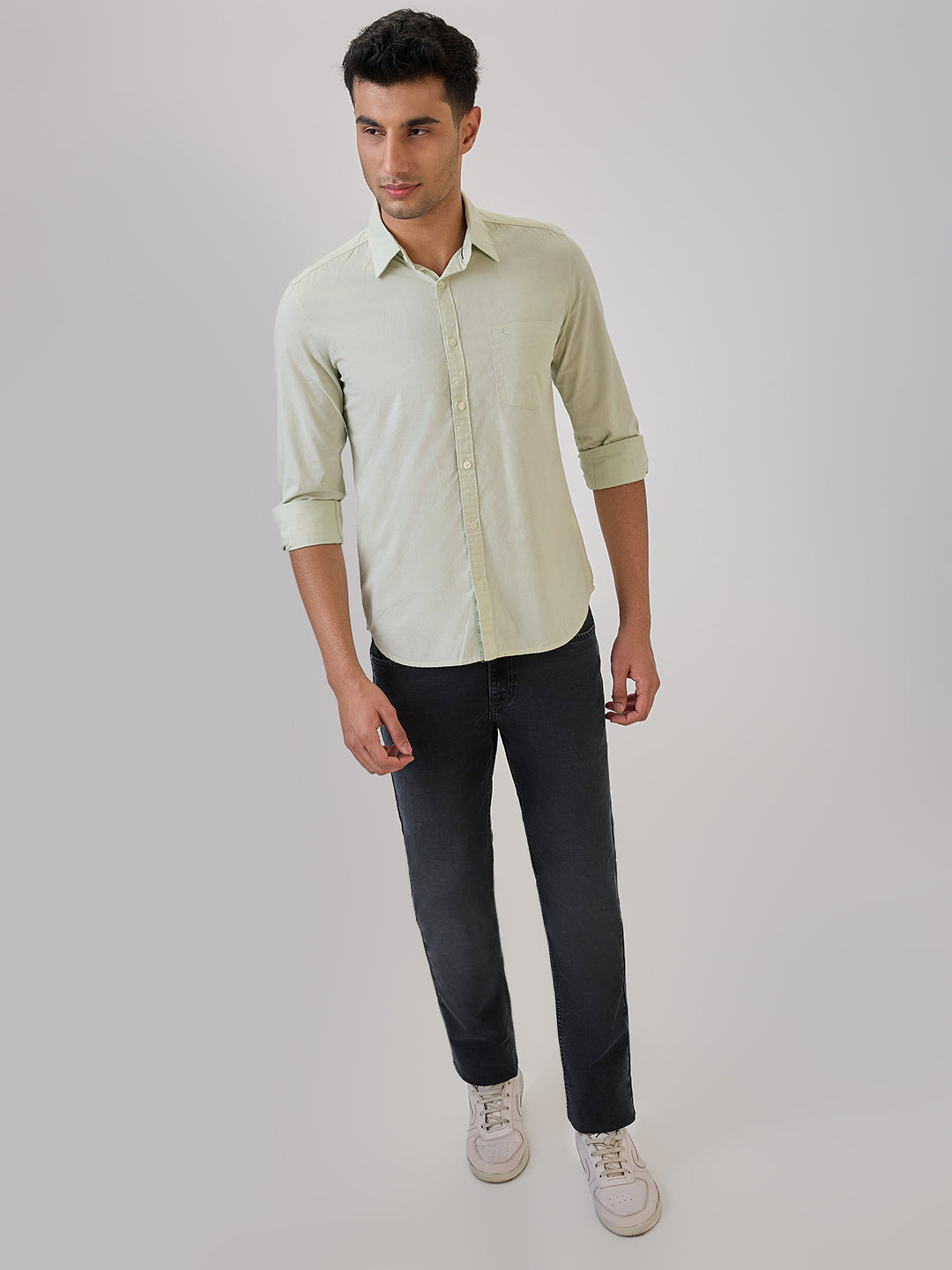 Parx Green Casual Shirt 