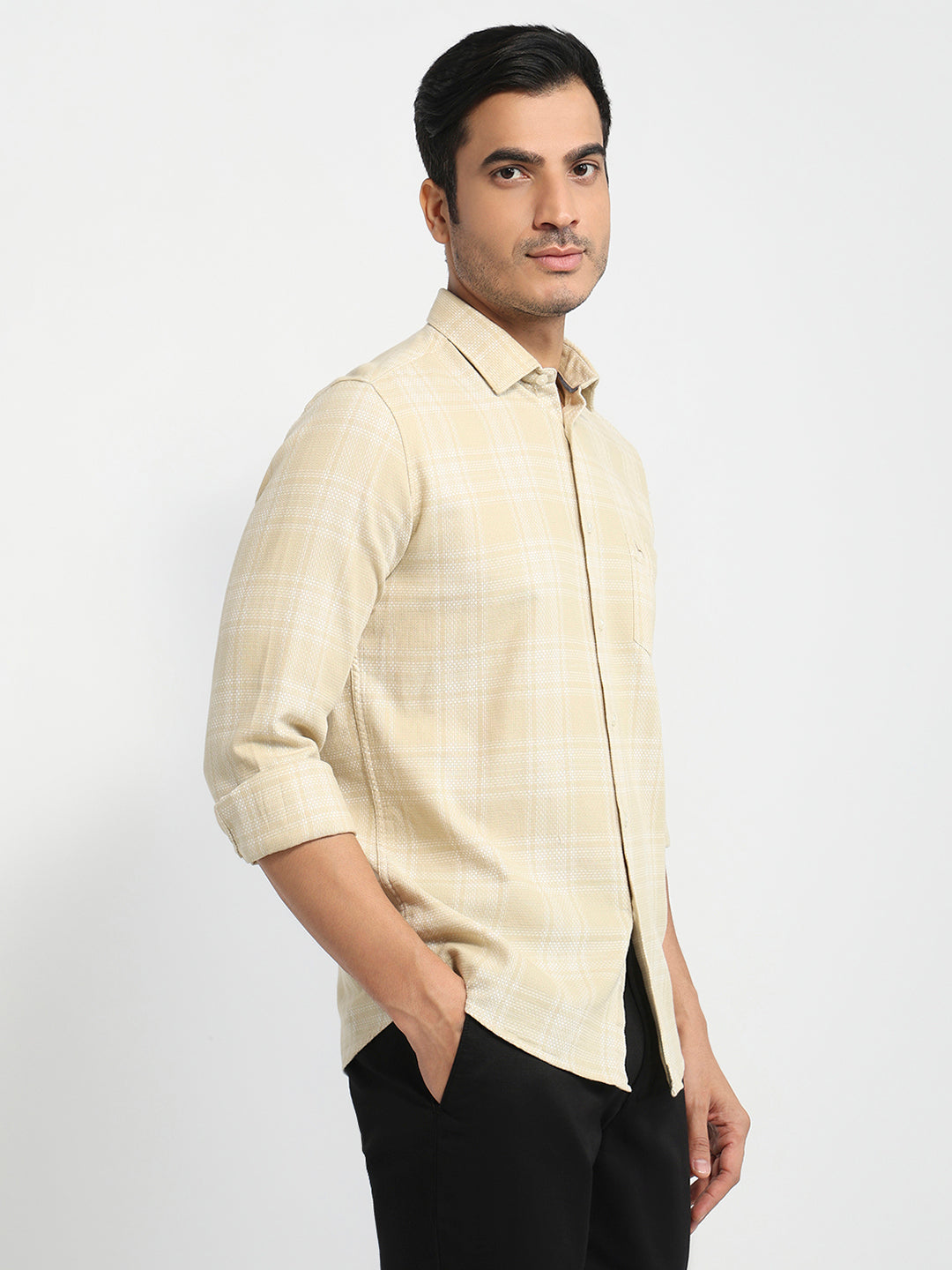 Parx Yellow Casual Shirt