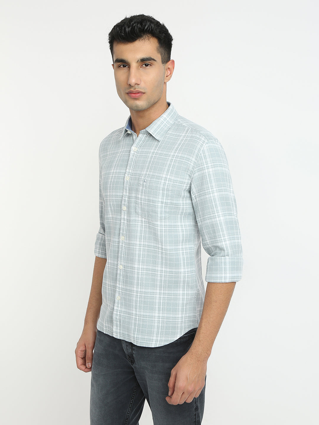 Parx Grey Casual Shirt 