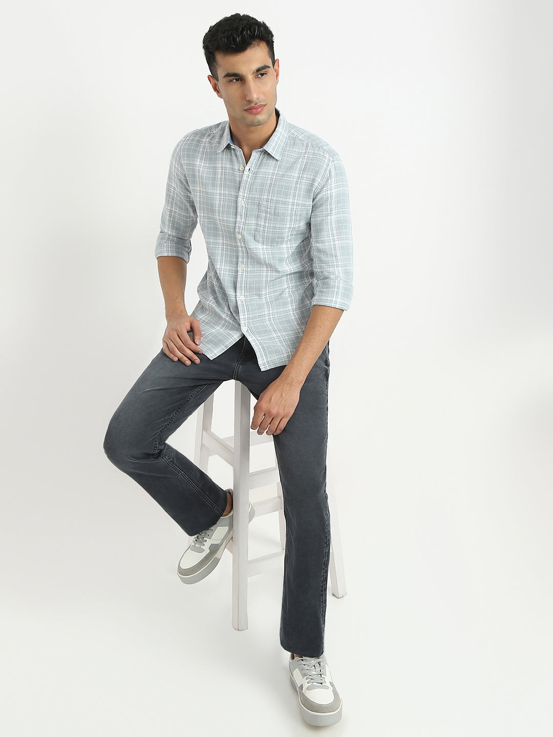 Parx Grey Casual Shirt 