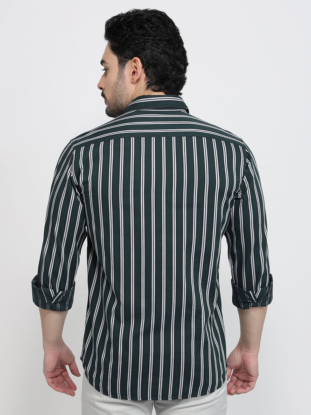 Parx Green Casual Shirt