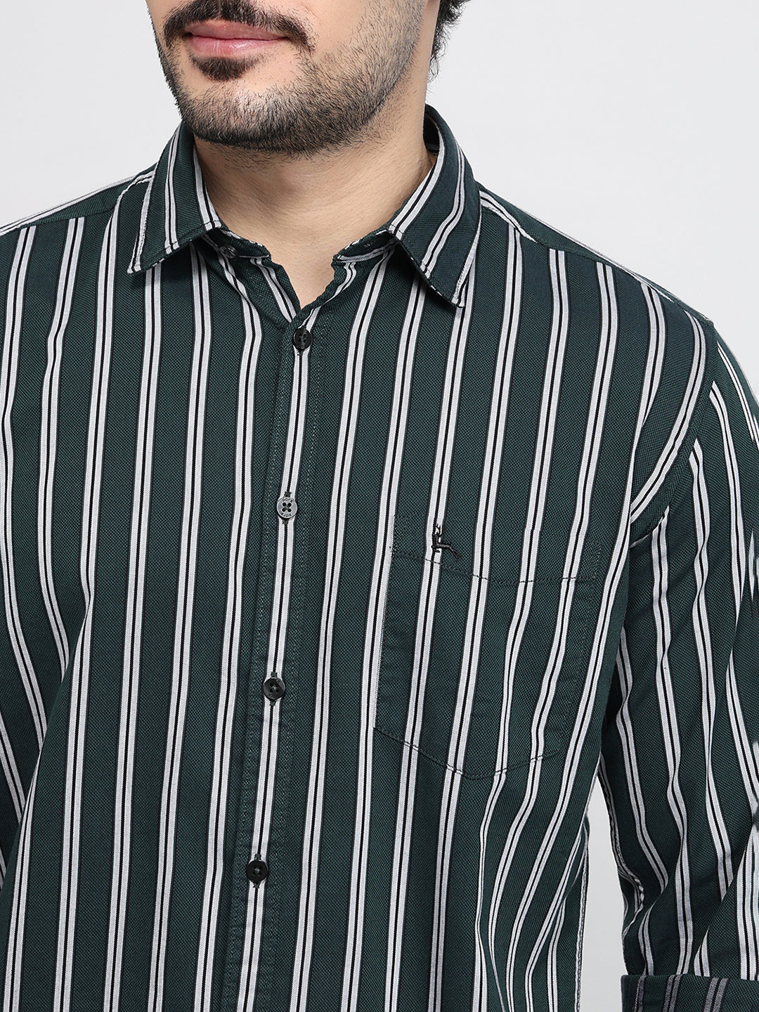Parx Green Casual Shirt