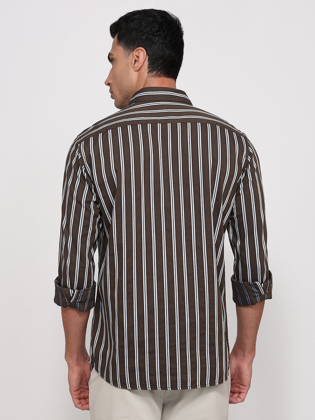 Parx Brown Casual Shirt