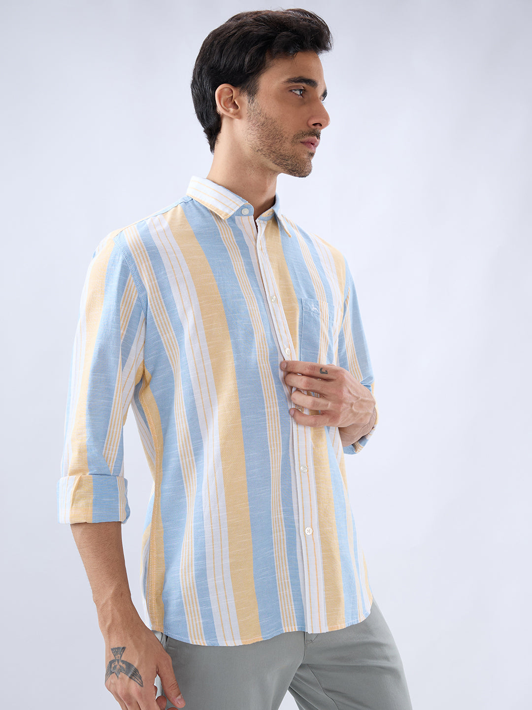 Parx Yellow Casual Shirt