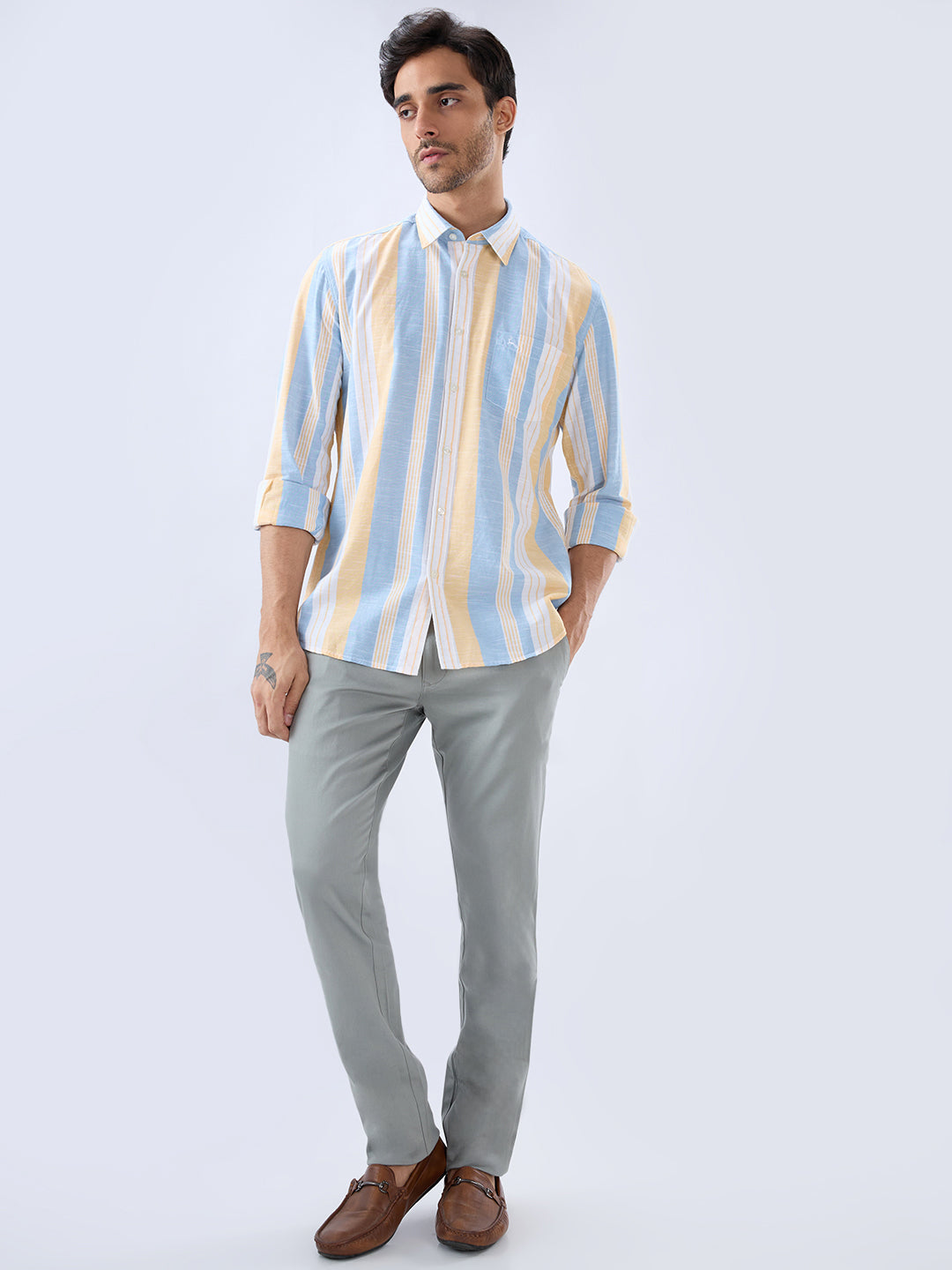 Parx Yellow Casual Shirt