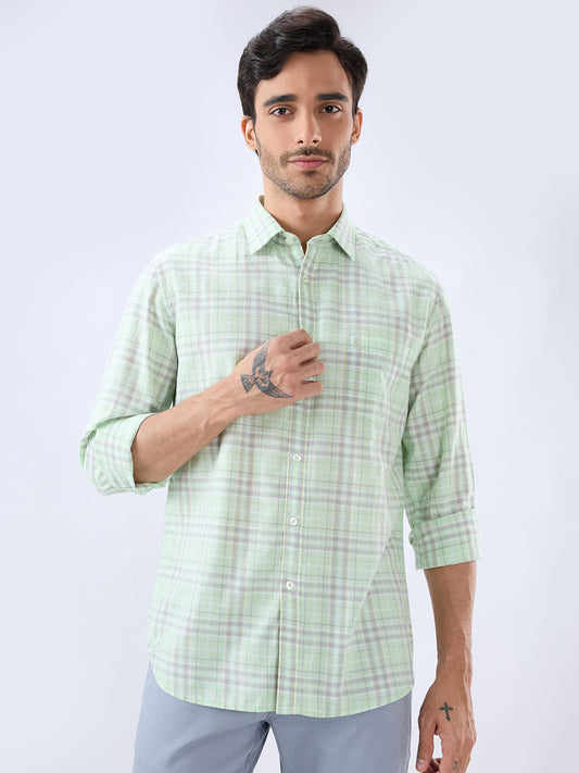 Parx Green Casual Shirt
