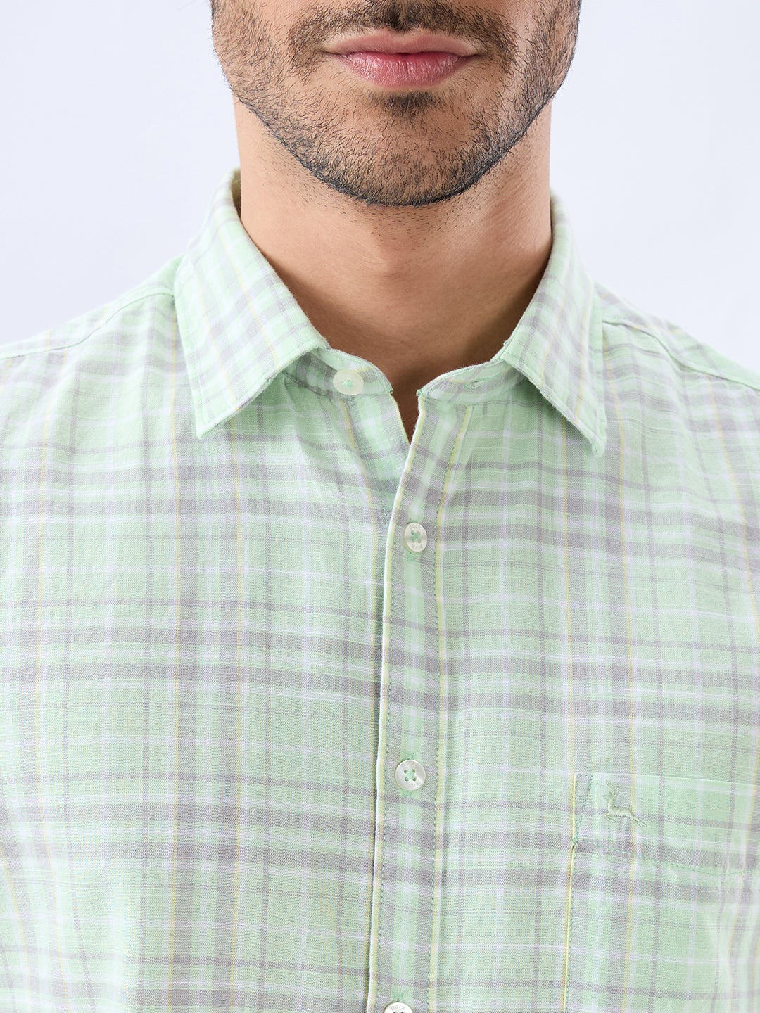Parx Green Casual Shirt