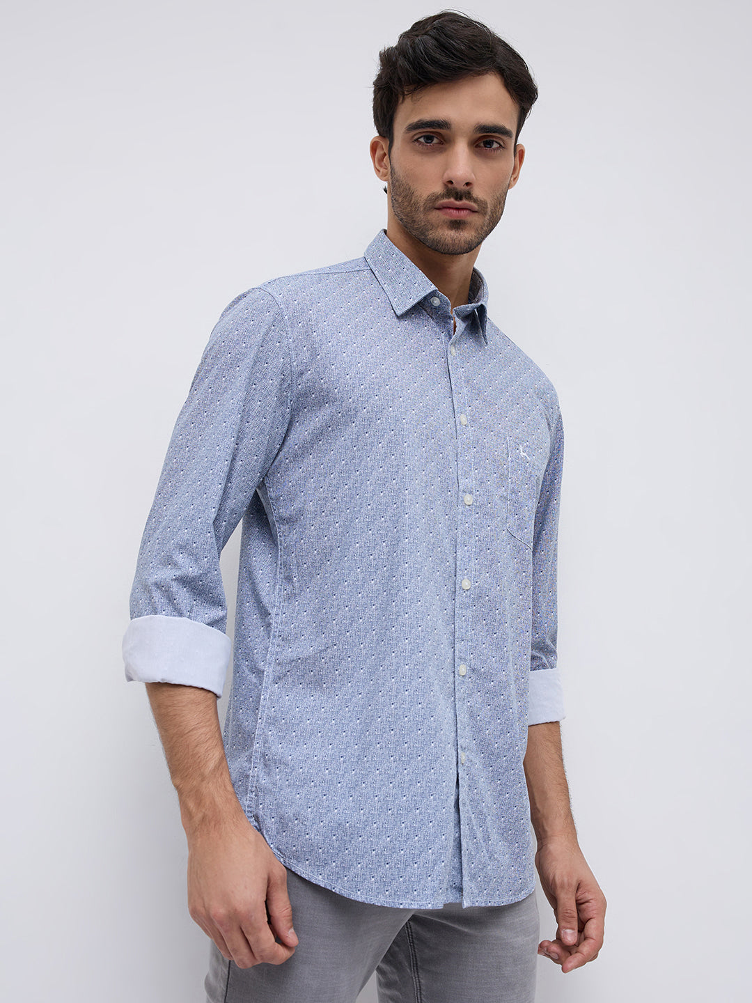 Parx Blue Casual Shirt